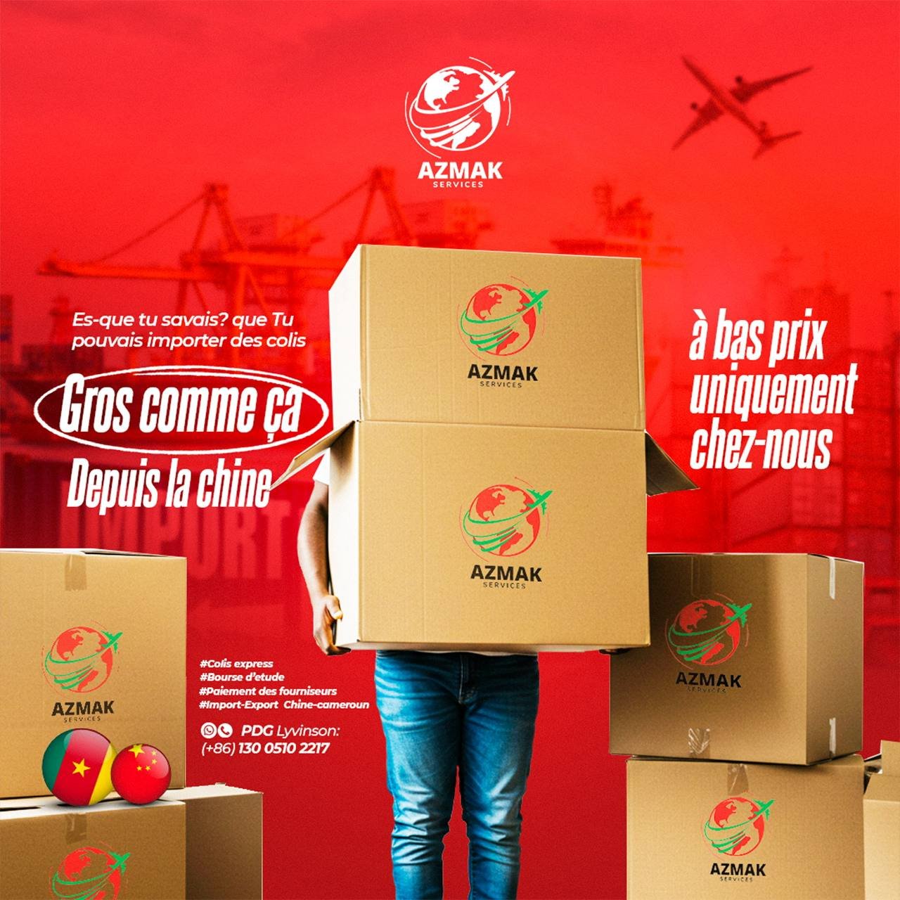 Azmak livraison cameroun